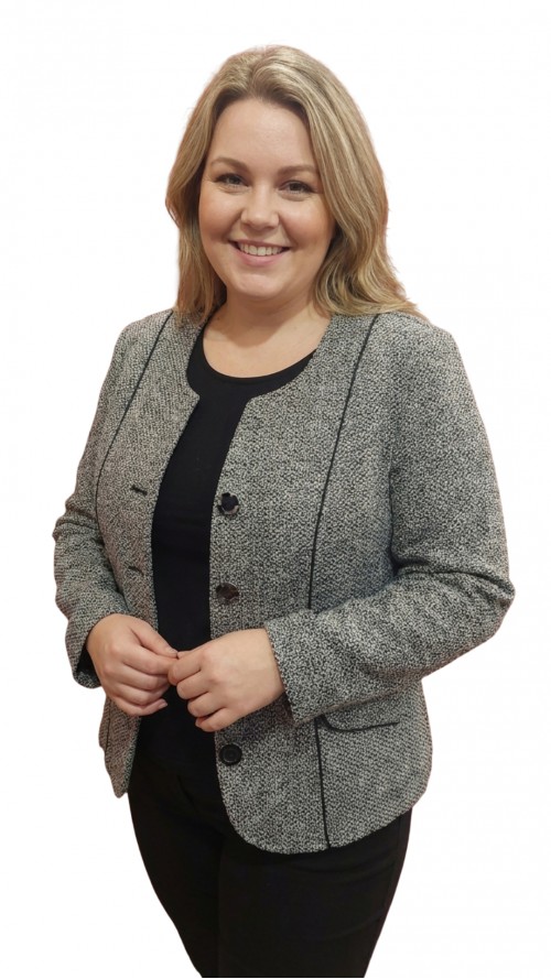 Kinga blézer szövet szürke